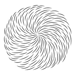 Abstract swirl line