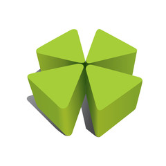 Green Triangle 3d