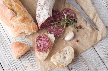 Sliced Italian Salami