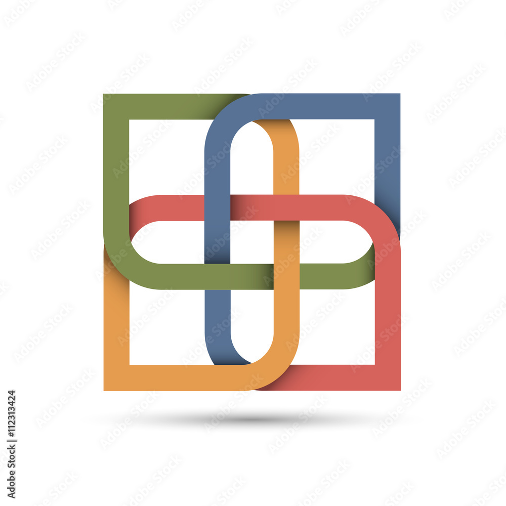 Canvas Prints stylized abstract icon for design