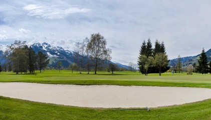 Golf course in mountains