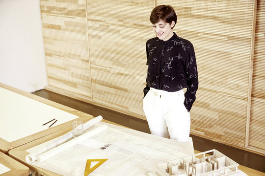 Architect in an office