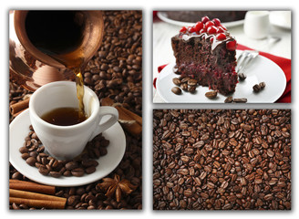 Coffee, themed collage