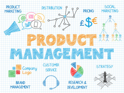 PRODUCT MANAGEMENT Vector Sketch Notes