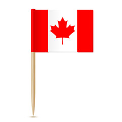 Fototapeta na wymiar Canada flag toothpick
