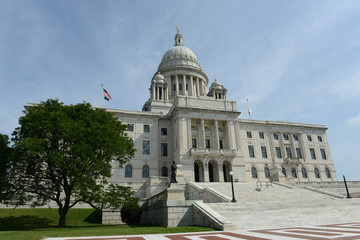 Fototapeta premium Rhode Island State House, Providence, Rhode Island, USA. Rhode Island State House was constructed in 1904 with Georgian style.