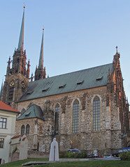 Fototapeta na wymiar Cathedral of St. Peter and Paul in Brno