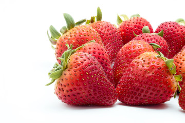 Close up of Strawberries on the floor.