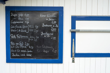 Price board / Price board for drinks and snacks