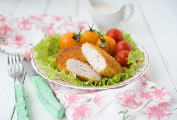 Homemade chicken cutlets
