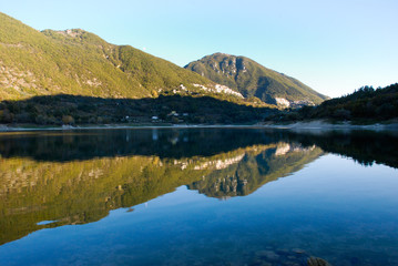 Lazio, Italy. Lake Turano