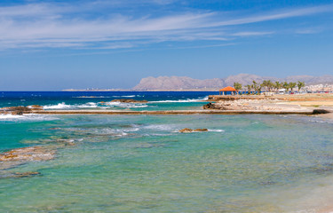 Chania. The coastline along the town.