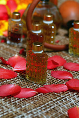 Petals perfume bottles