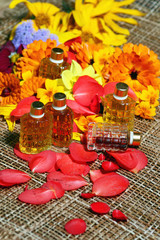 Petals perfume bottles