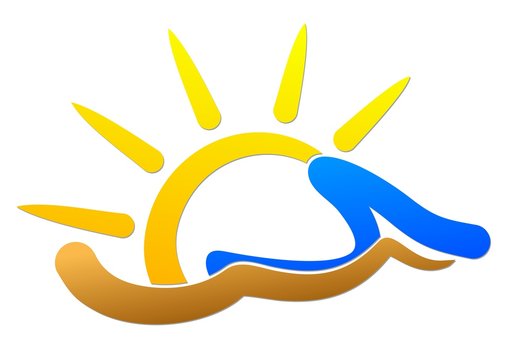Logo sun and sea. 
