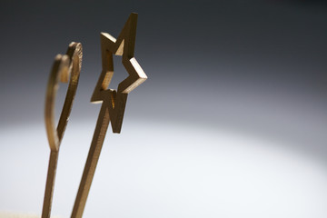 magic wand and heart