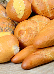Several different kinds of bread