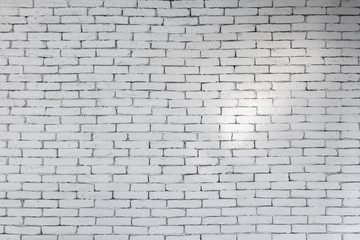 Fototapeta premium White brick wall texture background and pattern