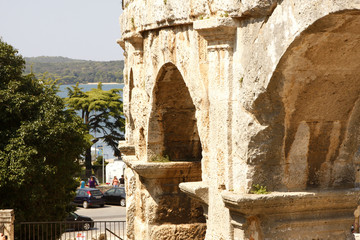 Les arènes de Pula en Croatie