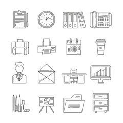 Fototapeta na wymiar Office Icon Set