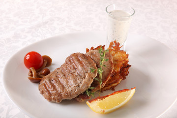 pork medallions with lemon