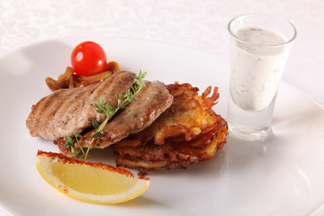 pork medallions with lemon