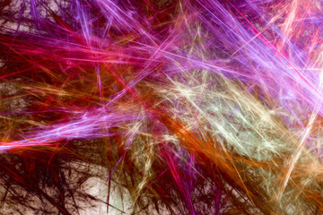 Chaotic colorful pattern