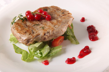 pork with Berry Sauce