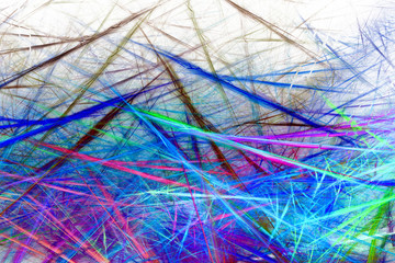 Chaotic colorful pattern