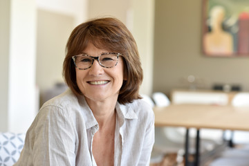 Portrait of smiling senior woman