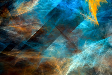 Modern abstract Shapes, coloured background 