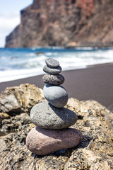 Meditation Steine La Gomera Meer Ozean Küste