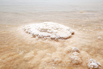 Fototapeta na wymiar Dead Sea salt crystals