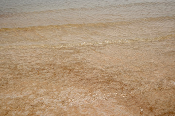Fototapeta na wymiar Waves of Dead Sea