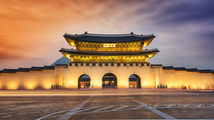 SEOUL, Corée du Sud - 22 MAI : porte Gwanghwamun à Geyongbokgung Pa