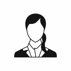 Woman icon, simple style