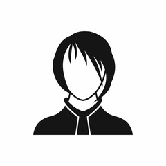 Woman icon, simple style