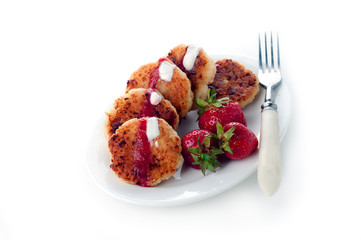 cottage cheese pancake closeup