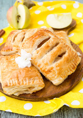 Puff apples pies
