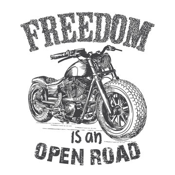 motorcycle t-shirt graphic print