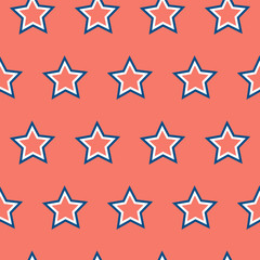 Seamless pattern Stars rose quartz and serenity trend 2016 colors.