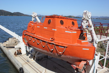 A life saving boat at fethiye in turkey 2016