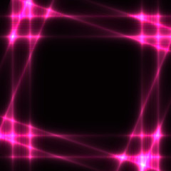 Purple neon grid on dark background - template