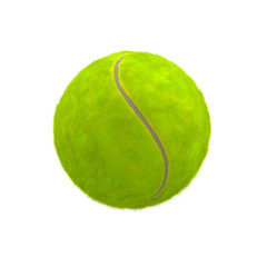 Tennis ball isolated on white 3D Illustration