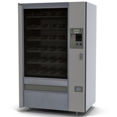 Vending machine on white 3D Illustration
