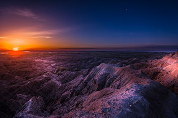 Fototapeta premium Sunrise in Badlands National Park