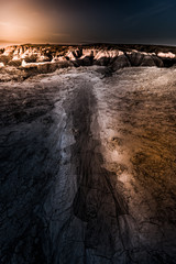 Dry Cracked earth Badlands National Park