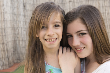 portrait of two sisters