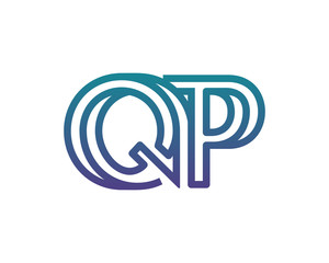 QP lines letter logo