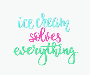 Obraz premium Ice cream shop promotion advertising